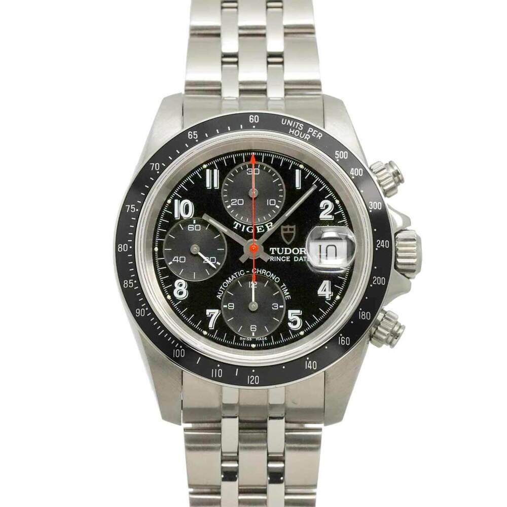 Tudor Chronotime Tiger 79260 Men's Watch, Date, Black, Automatic Movement - Picture 1 of 7